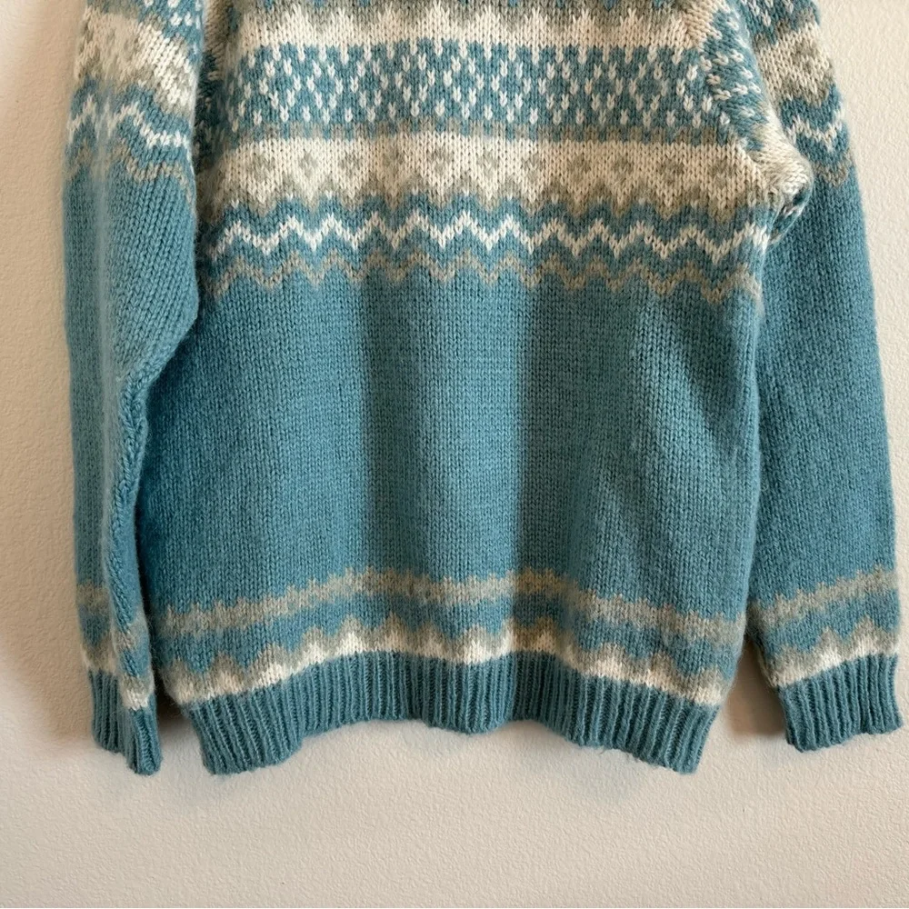 NORLENDER Pure New Wool Sweater Vintage Pullover Crewneck Norway Made